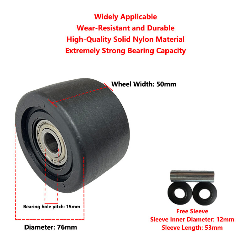 Heavy Equipment Industry - 3 inch industriële zware nylon zwenkwiel,
