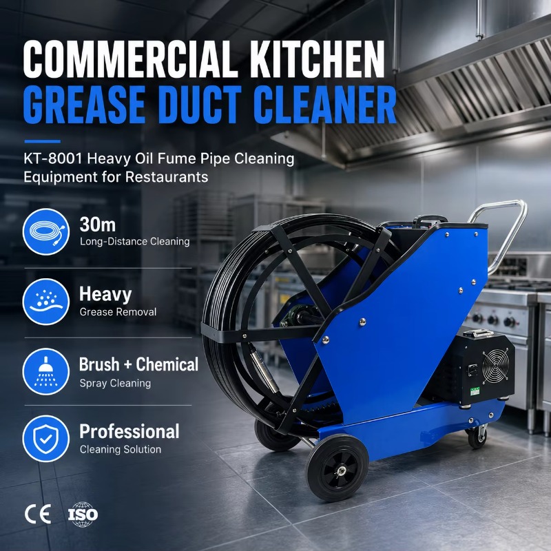 Heavy Equipment In Kitchen - Commerciële keukenvetreiniger KT-8001, reinigingsapparatuur voor zware