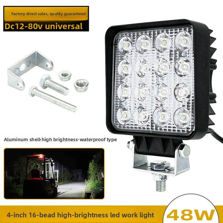 Heavy Equipment Forklift - 48W 16LED 4 inch 12V 24V