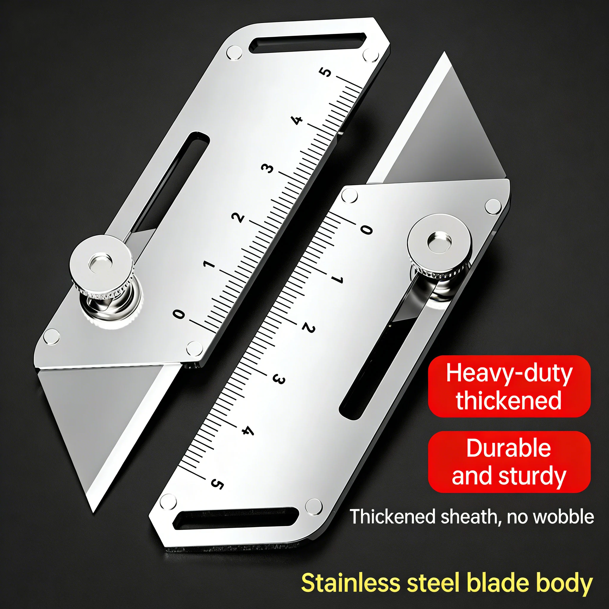 Heavy Equipment Blade - Zware industriële utility-mes, compact, van roestvrij
