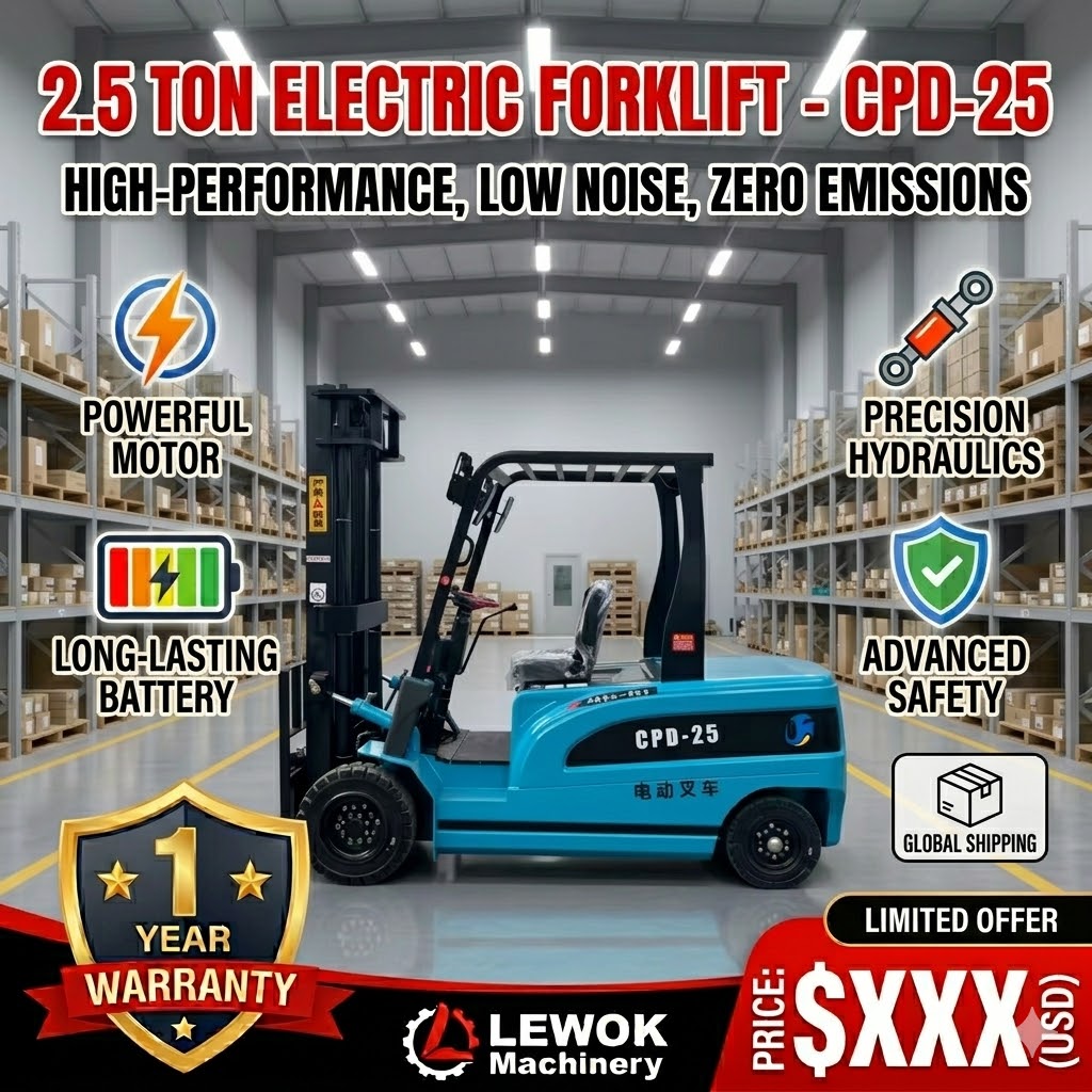 Heavy Equipment Forklift - Elektrische pallettruck 2,5 ton heftruck zware