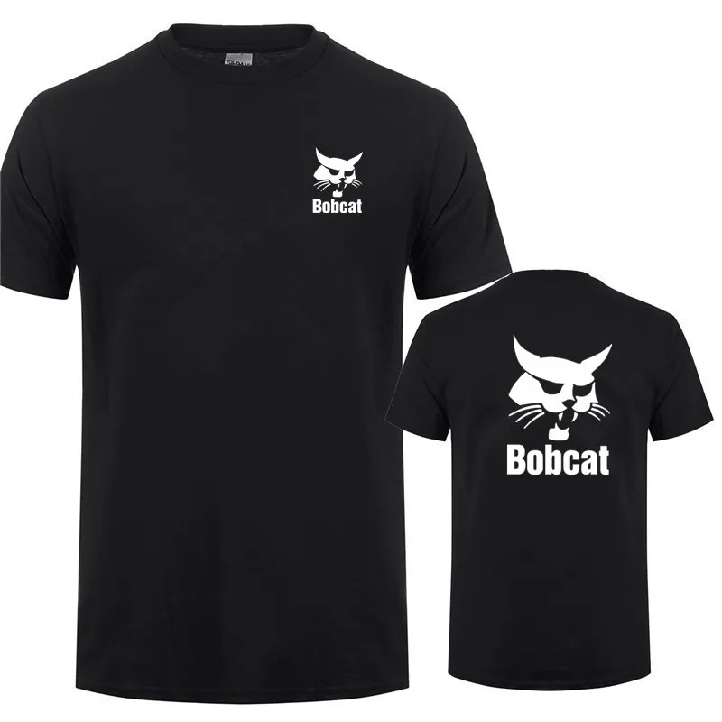 Heavy Equipment Logos - Bobcat T-shirt Zomer Mannen Korte Mouw