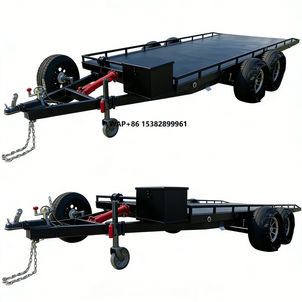 Heavy Equipment Hauler - Zware-duty dubbelassige stalen autotransporter met elektronische
