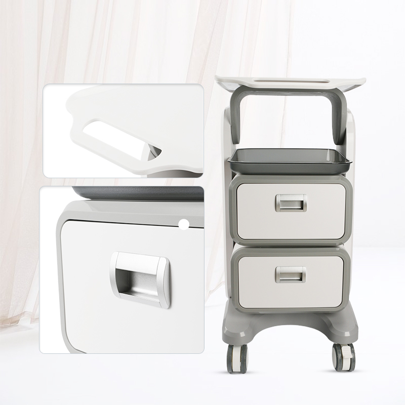 Heavy Equipment Logos - Witte grote salon trolley met hoge