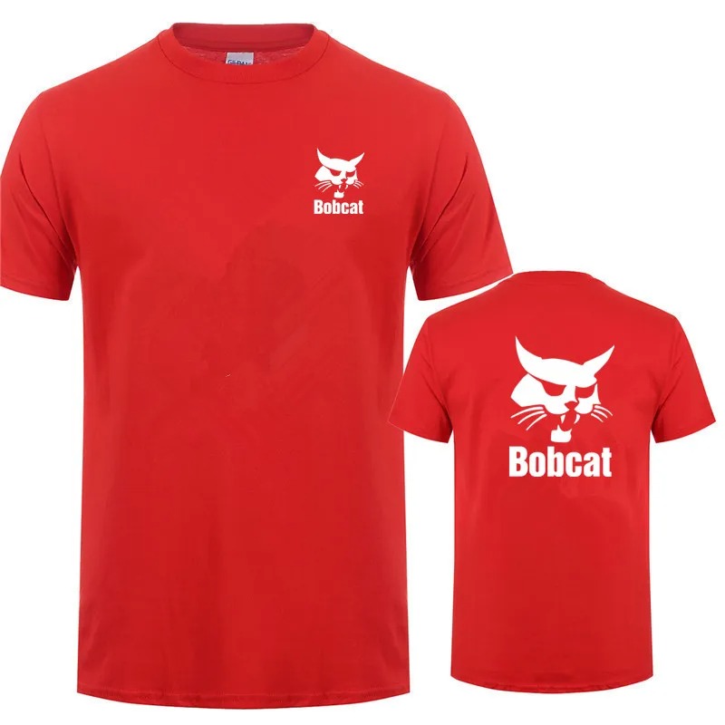 Bobcat T-shirt Zomer Mannen Ko - Heavy Equipment Logos recensie en prijs